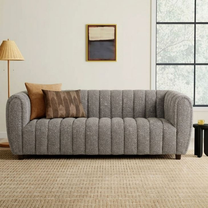 Aversa Charcoal Gray 83" Sofa