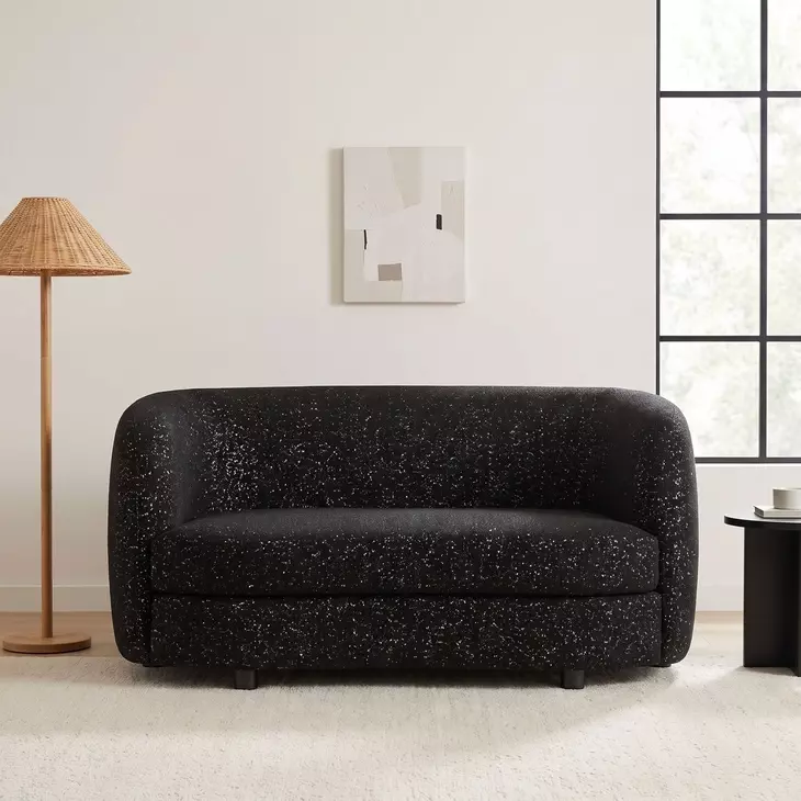 Versoix Black 63" Loveseat