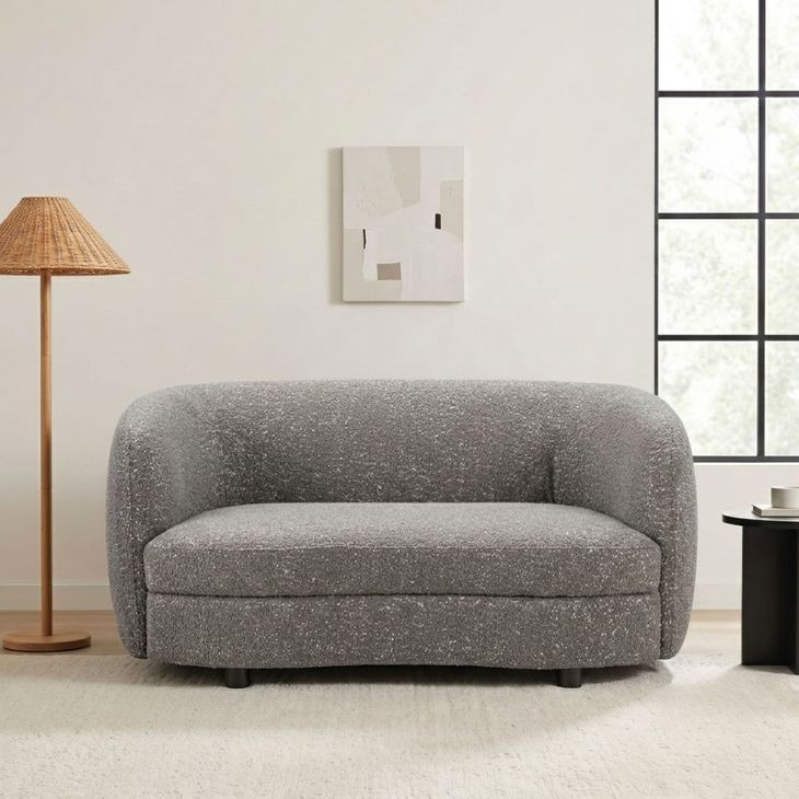 Versoix Charcoal Gray 63" Loveseat