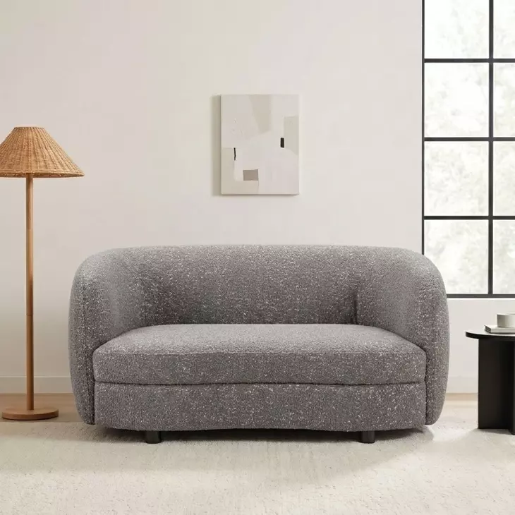 Versoix Charcoal Gray 63" Loveseat