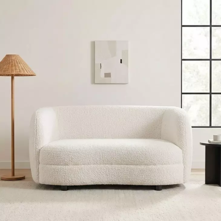 Versoix Off White 63" Loveseat