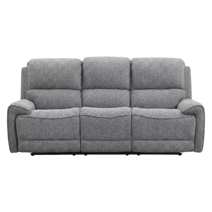 Morcote Gray 83" Power Reclining Sofa with USB Charging