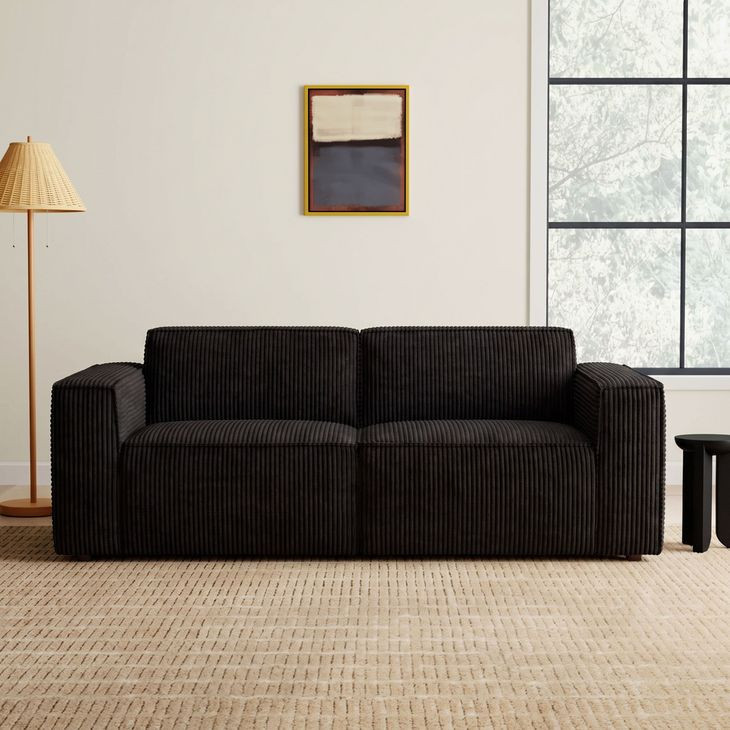 Kimara Black 81" Loveseat