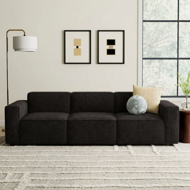 Kimara Black 113" Sofa