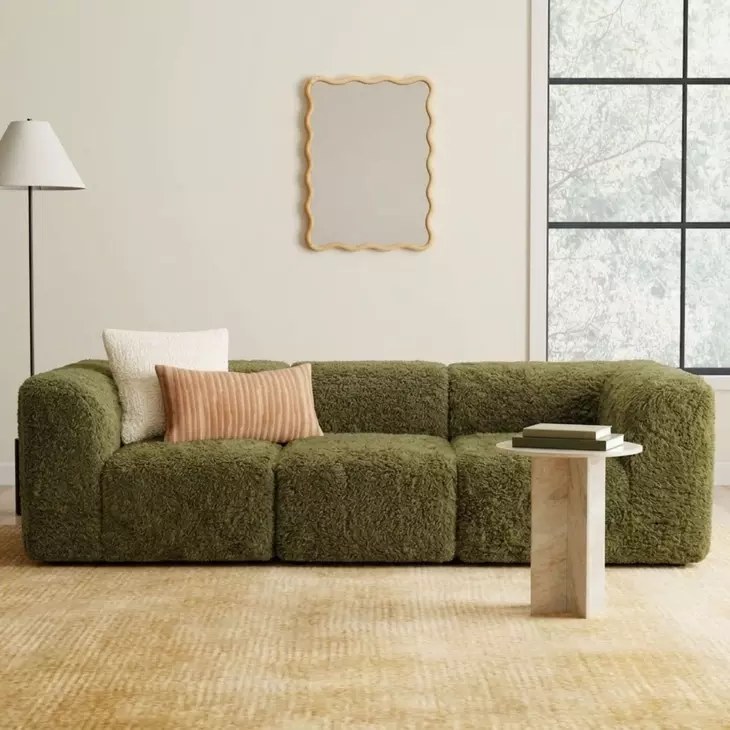 Nappi Olive Green 107" Modular Sofa