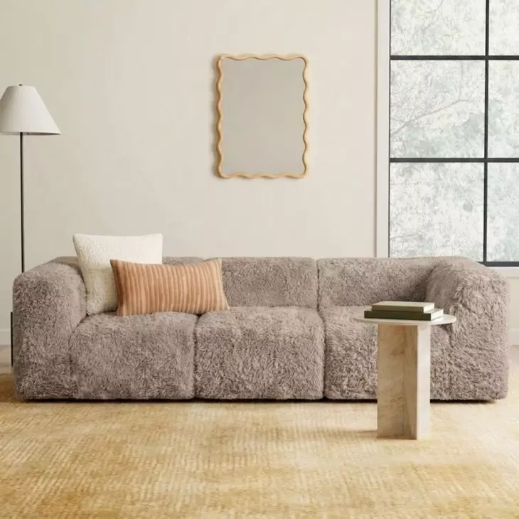 Nappi Taupe 107" Modular Sofa