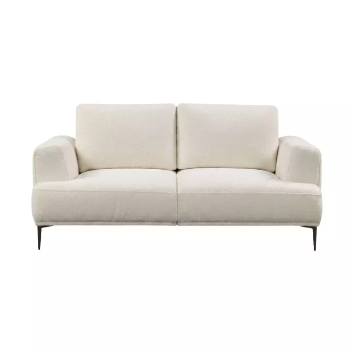Gladbach Linen White 65" Loveseat