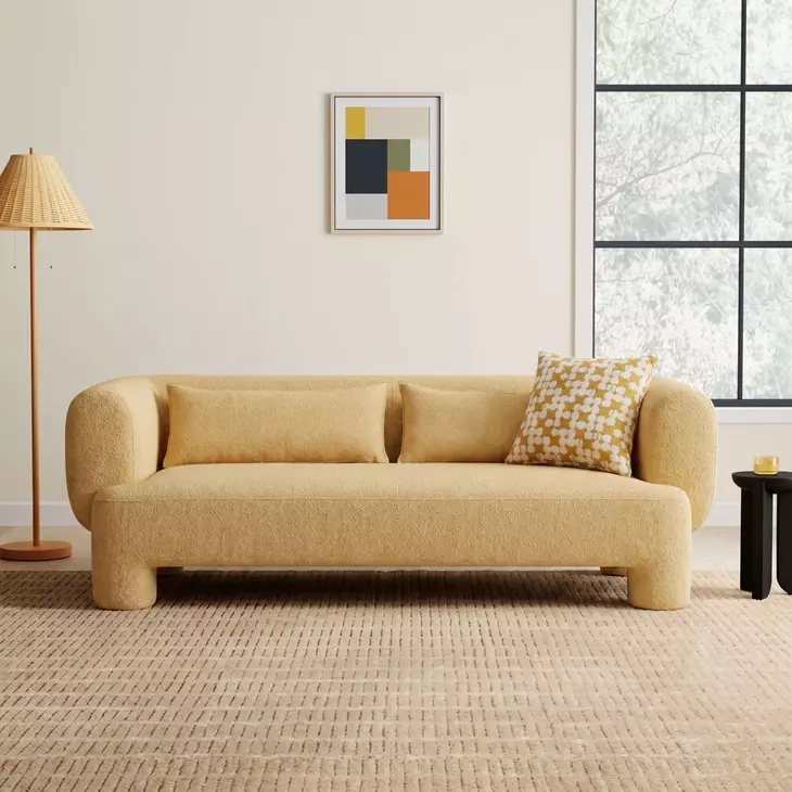 Phedra Yellow 83" Sofa