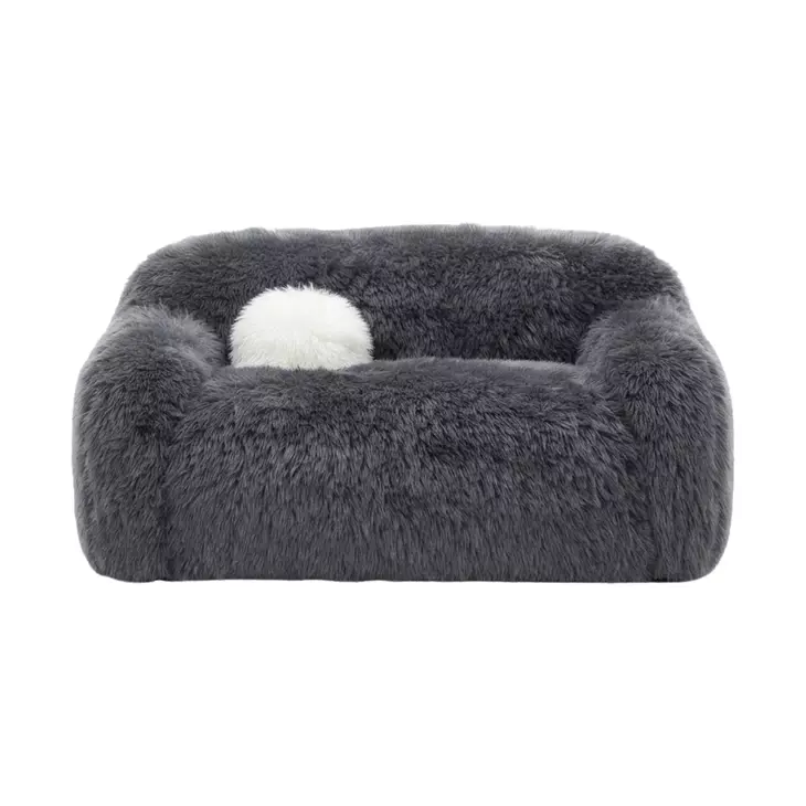 Darwen Dark Gray 67" Loveseat with Pillow