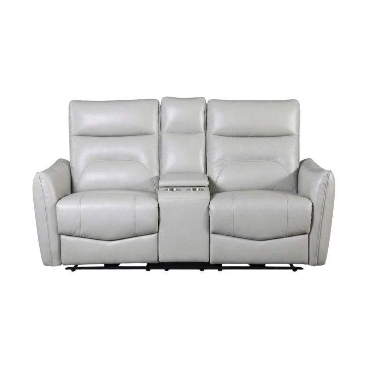 Terentius Taupe 63" Power Reclining Loveseat with Storage
