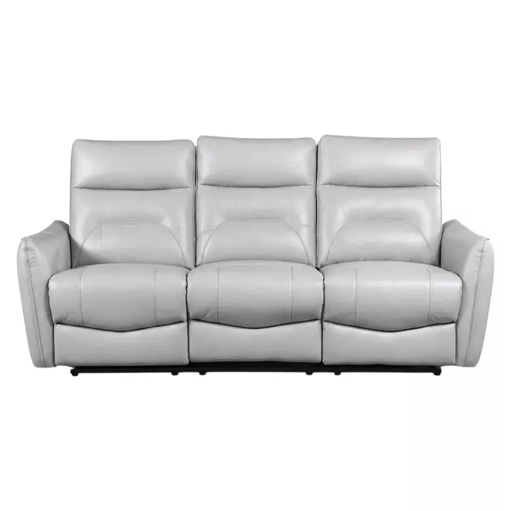 Terentius Taupe 86" Power Reclining Sofa with Storage