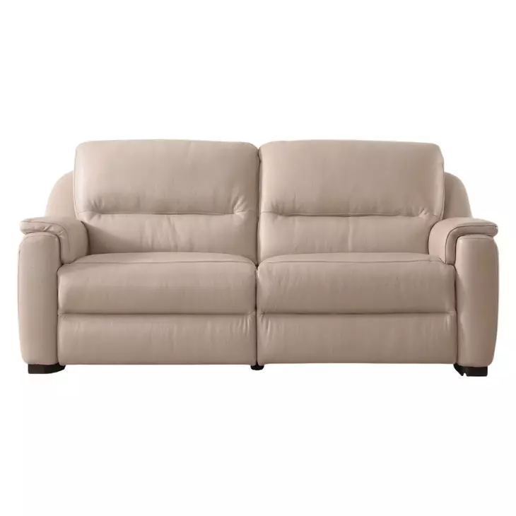 Altamura Taupe Leather 80" Power Reclining Sofa