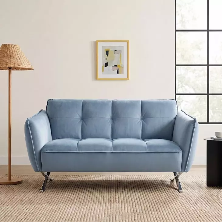 Civellutino Light Blue 64" Loveseat