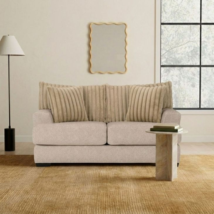 Loughlin Light Brown 72" Loveseat