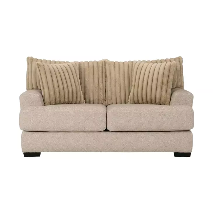 Loughlin Light Brown 72" Loveseat