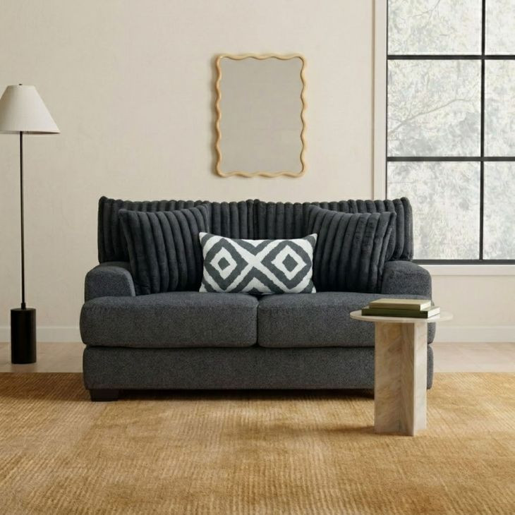 Loughlin Gun Metal 72" Loveseat