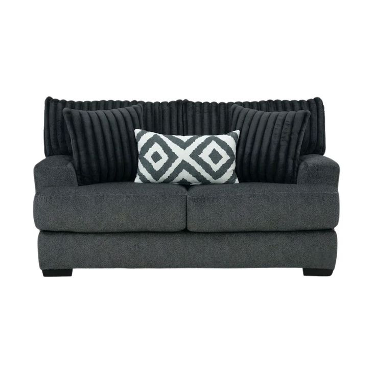 Loughlin Gun Metal 72" Loveseat