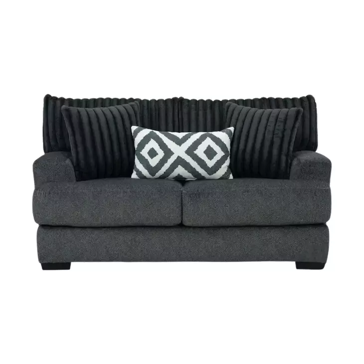 Loughlin Gun Metal 72" Loveseat