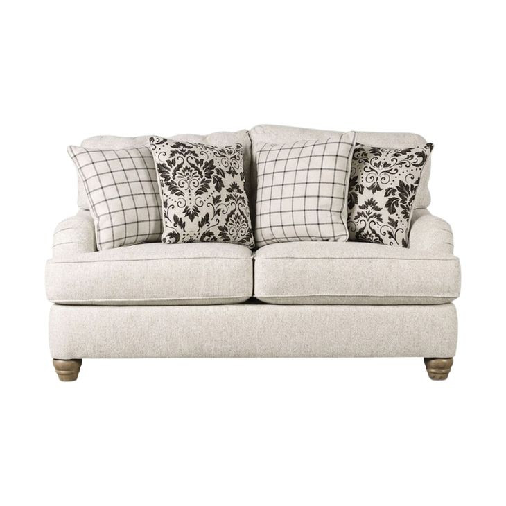 Mossley Ivory Performance Fabric Loveseat
