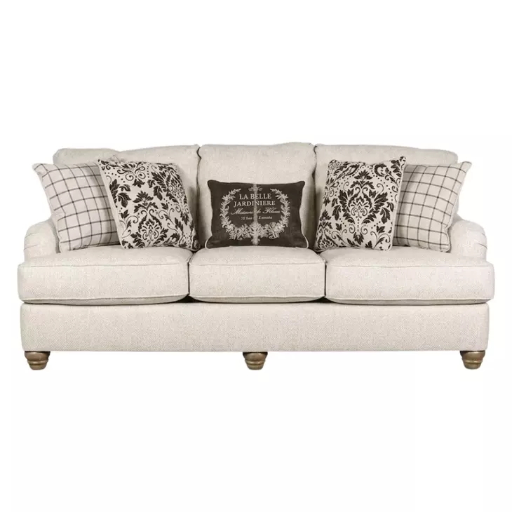 Mossley Ivory 93" Performance Fabric Sofa