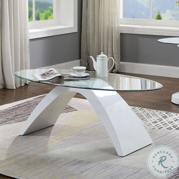 Nahara White Occasional Table Set from Furniture of America | Coleman Furniture