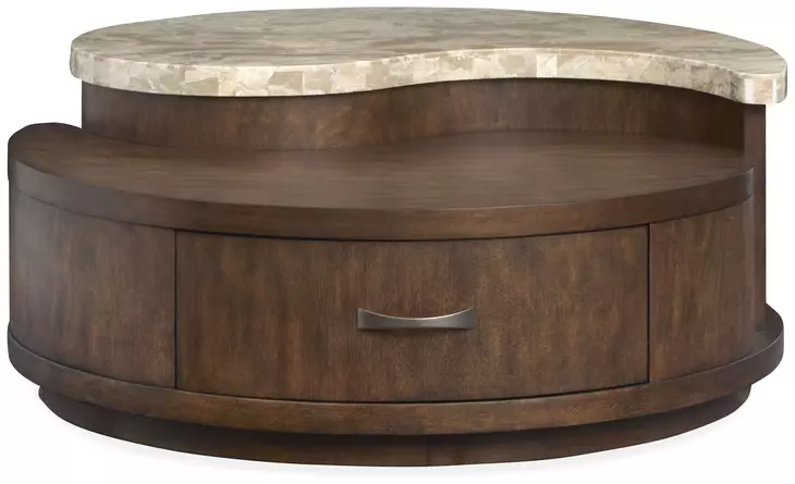 Mcpherson Burnt Umber Round Cocktail Table