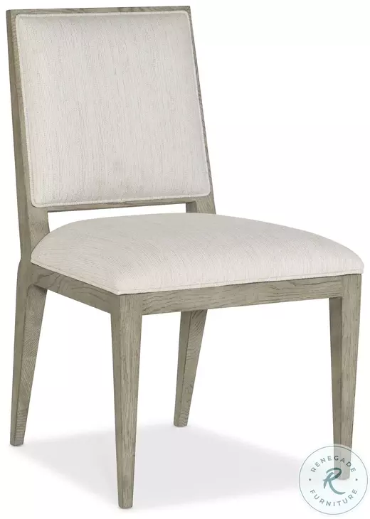 Linville Falls Soft Smoked Gray Linn Cove Performance Fabric Upholstered Side Chair Set Of 2