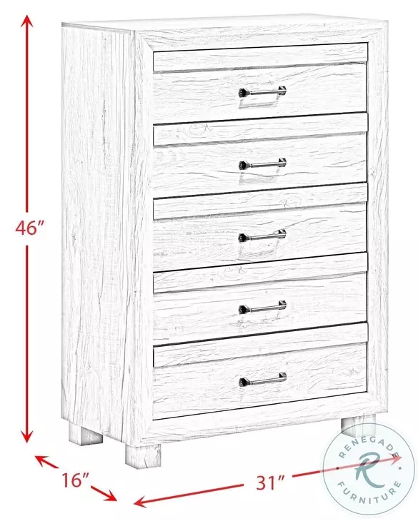 Tarrant White Youth Panel Bedroom Set