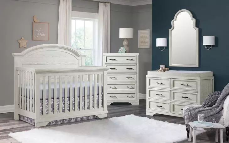 Foundry White Dove 5 Drawer Chest