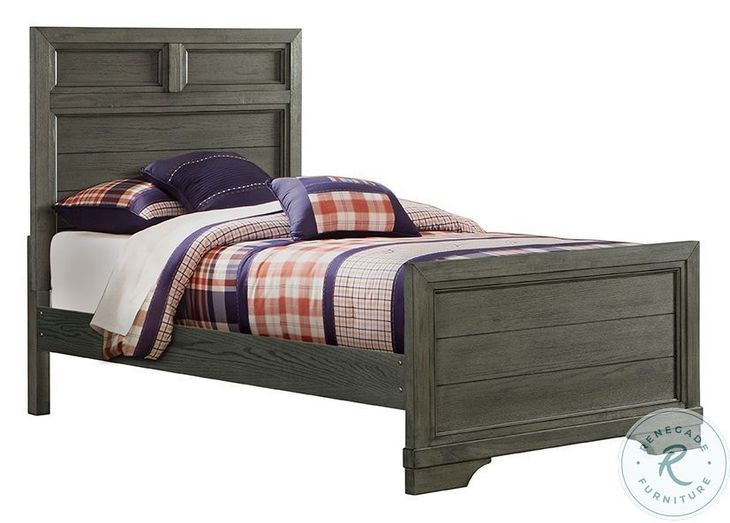 Foundry Brushed Pewter Twin Bed