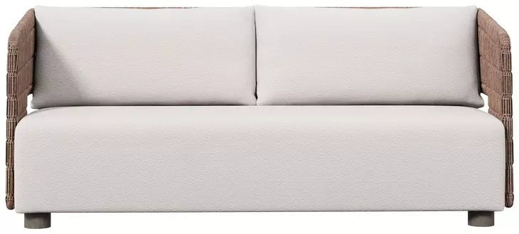 Maldives White Performance Fabric Outdoor 72" Sofa