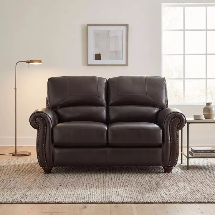 Foxborough Dark Brown 63" Loveseat