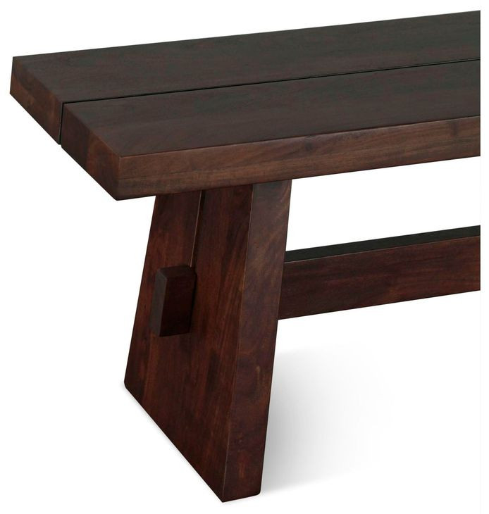 Acadia Coffee Bean 79" Dining Bench