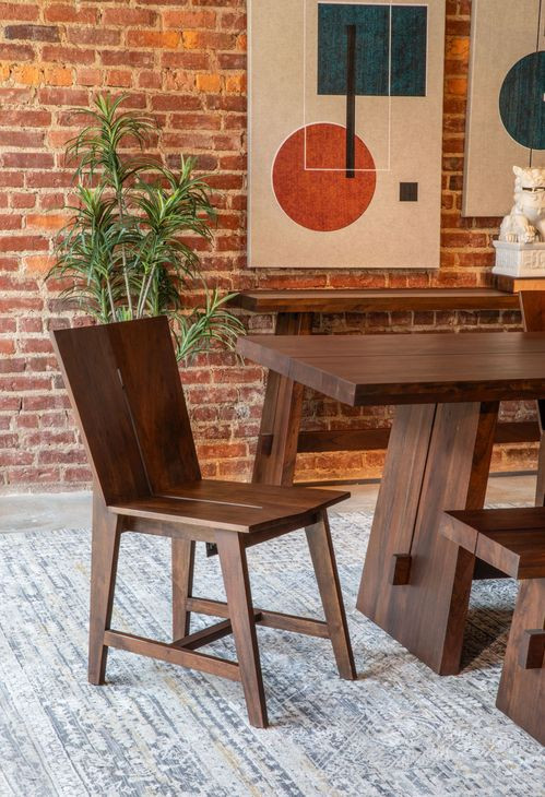 Acadia Coffee Bean 94" Rectangular Dining Room Set