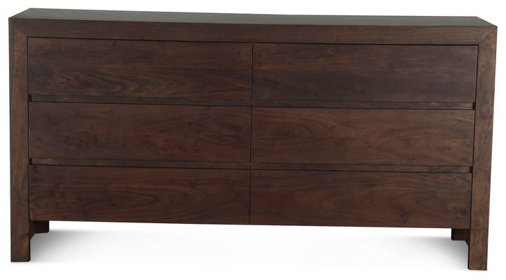 Acadia Coffee Bean 6 Drawer Dresser