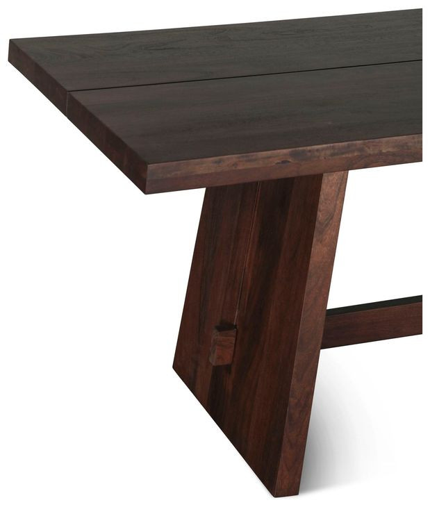 Acadia Coffee Bean 94" Rectangular Dining Table