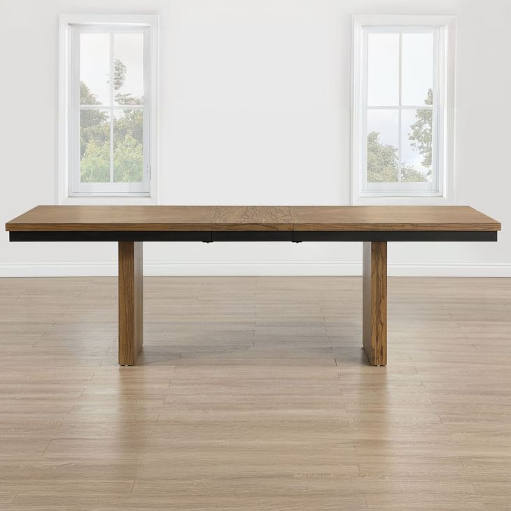 Roatan Brown 96" Extendable Rectangular Dining Table