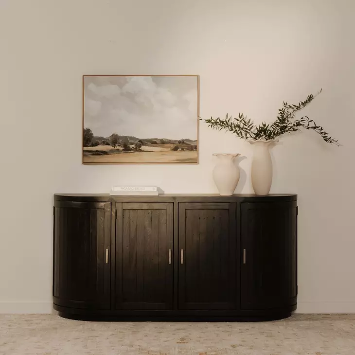 Nicola Black 4 Door Sideboard
