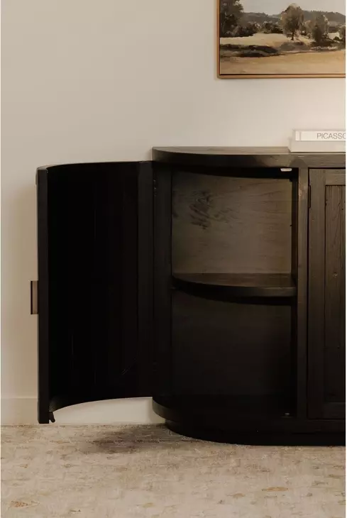 Nicola Black 4 Door Sideboard
