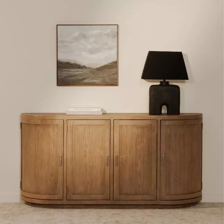 Nicola Natural 4 Door Sideboard