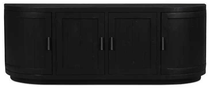 Nicola Black 4 Door Media Cabinet