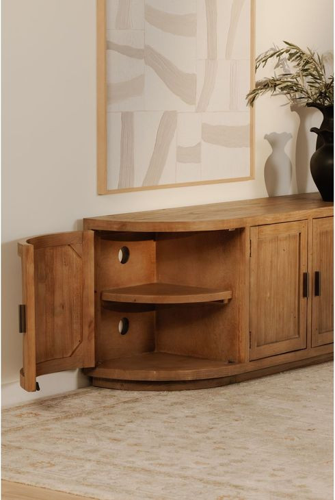Nicola Natural 4 Door Media Cabinet