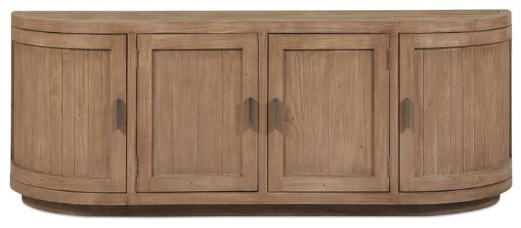 Nicola Natural 4 Door Media Cabinet
