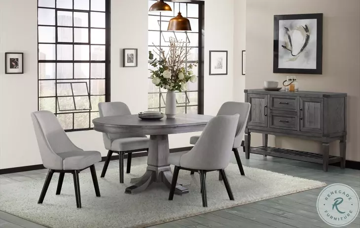 Foundry Brushed Pewter Side Chair Set of 2