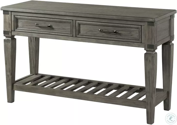 Foundry Brushed Pewter Sofa Table