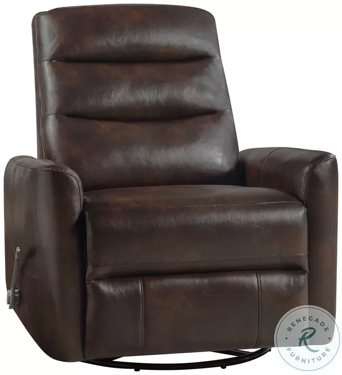 Takami Brown Swivel Recliner