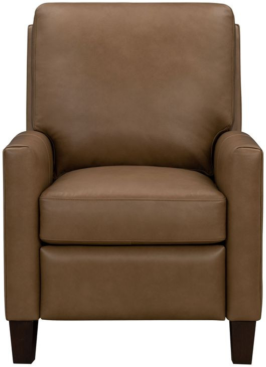Fremont Hillwood Toffee Leather Push Thru The Arms Recliner