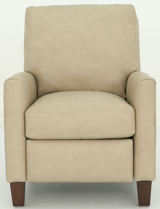 Fremont Cashmere Stone Leather Push Thru The Arms Recliner