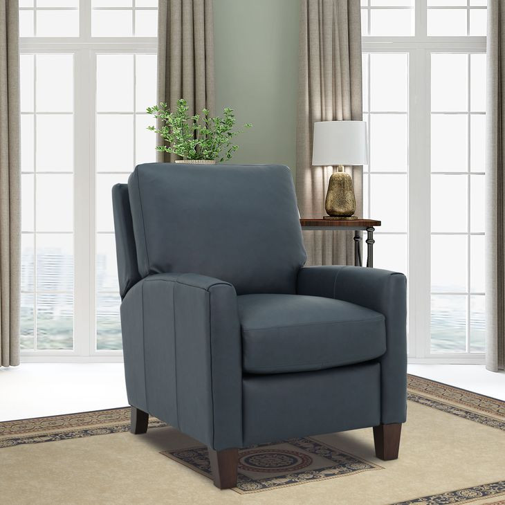 Fremont Santa Fe Ocean Leather Push Thru The Arms Recliner