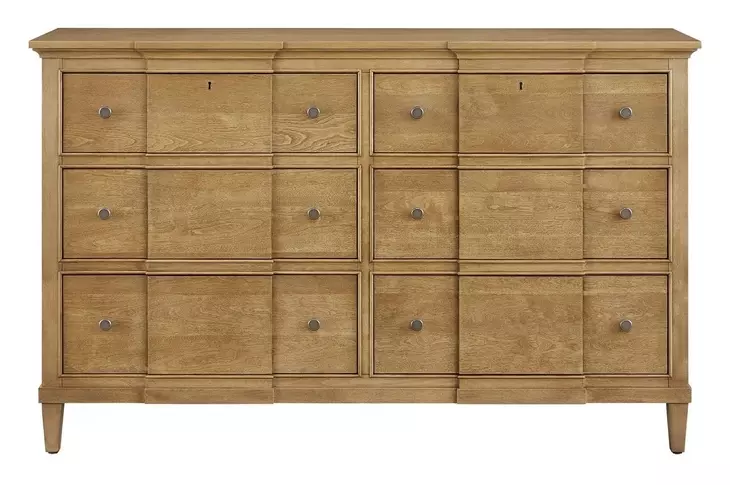 Oakmere Natural 6 Drawer Dresser